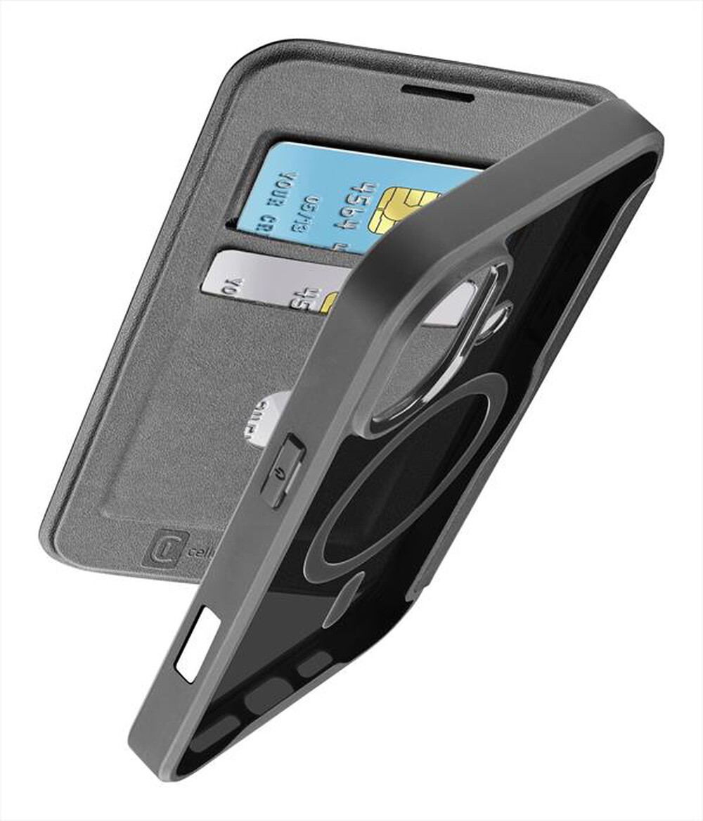 Immagine del prodotto CELLULARLINE - Custodia a libro DAILY MAG per IPHONE 16-Nero