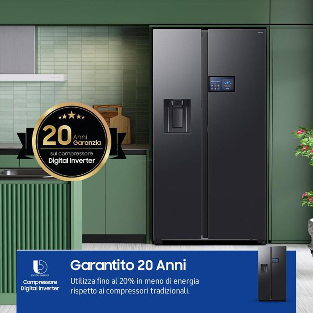 Immagine del prodotto SAMSUNG - Frigorifero side by side RS90F64EDFEF 614L ClasseD-Antracite