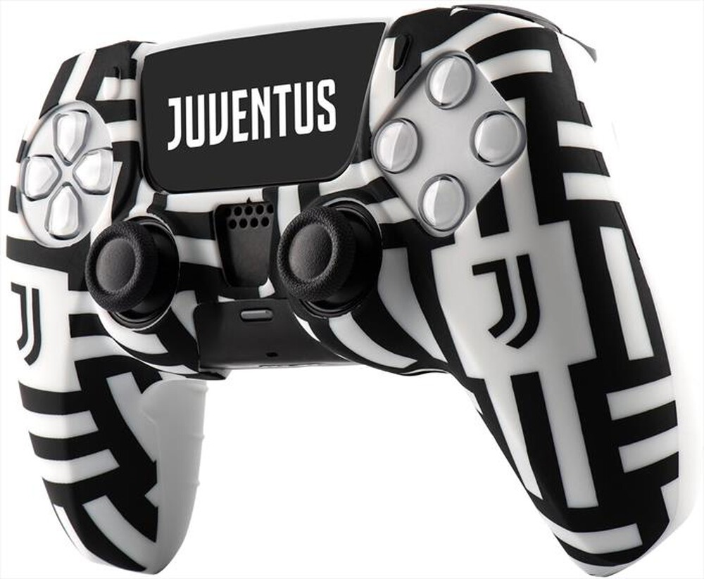 "QUBICK - CONTROLLER SKIN JUVENTUS OPTICAL (PS5)-Bianco e Nero"