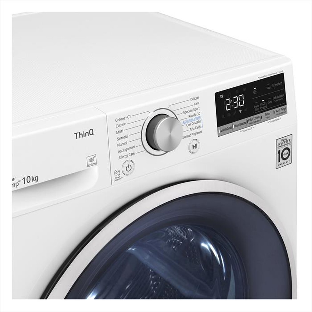 "LG - Asciugatrice RH10V9AV4W - 10 Kg - A+++-Bianco"