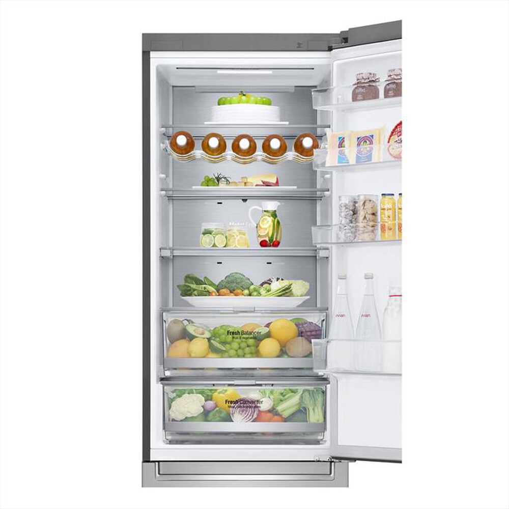 "LG - Frigorifero combinato GBB72NSUCN Classe C 384lt-NOBLE STEEL"