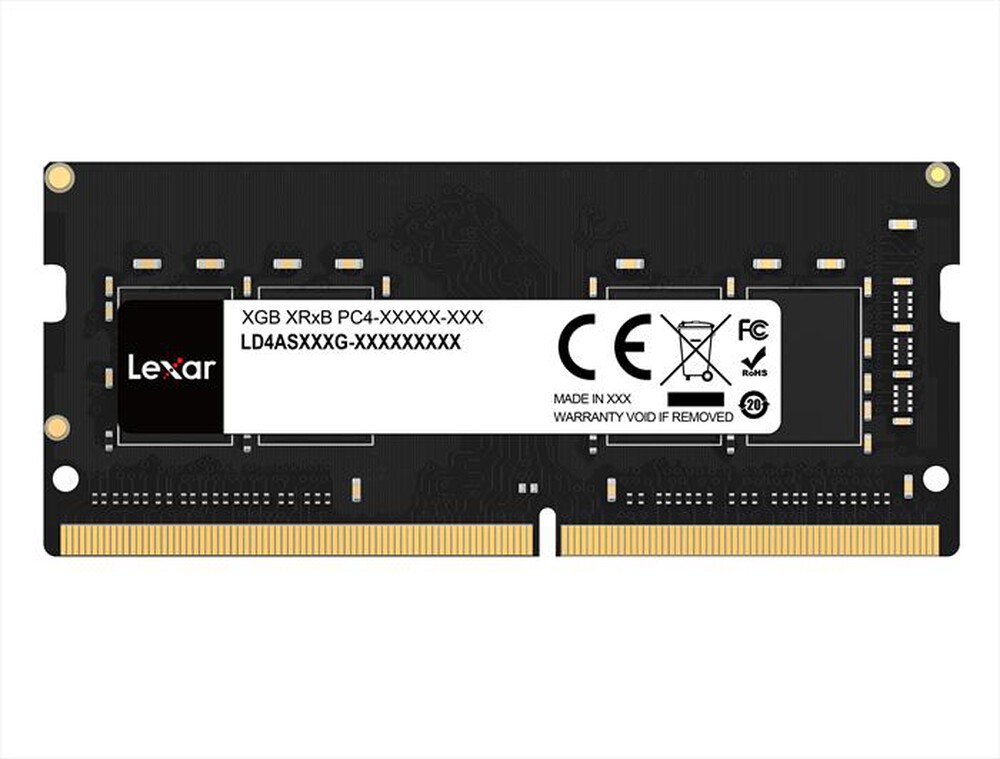 Immagine del prodotto LEXAR - Memoria per desktop 8GB DDR4 260 PIN-Black