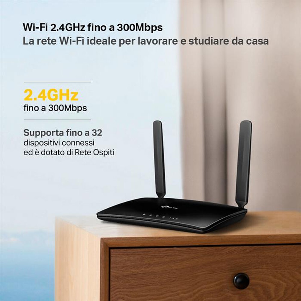 "TP-LINK - TL-MR150 - ROUTER 4G FINO A 150MBPS - WI-FI"