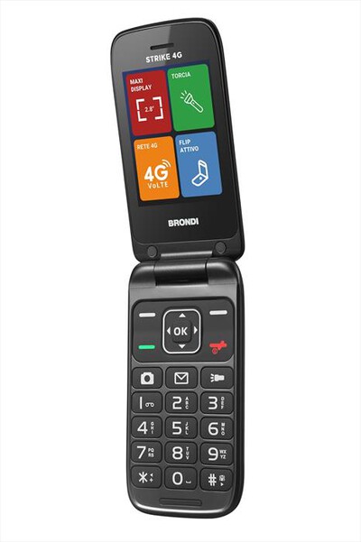 BRONDI - Cellulare STRIKE 4G-DARK GREY