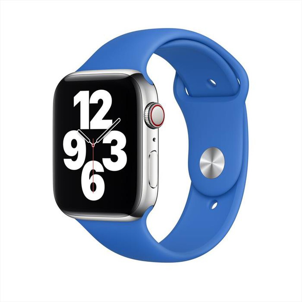 "APPLE - Cinturino Apple Watch Sport 44mm regular MJK53ZM/A-Blu"