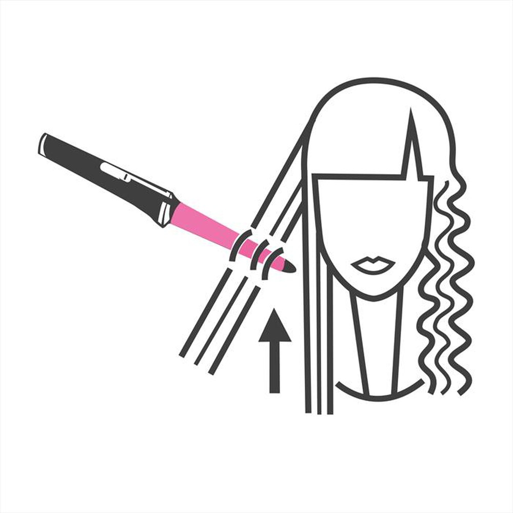"BELLISSIMA IMETEC - Ferro per capelli conico GT15 200-BIANCO"