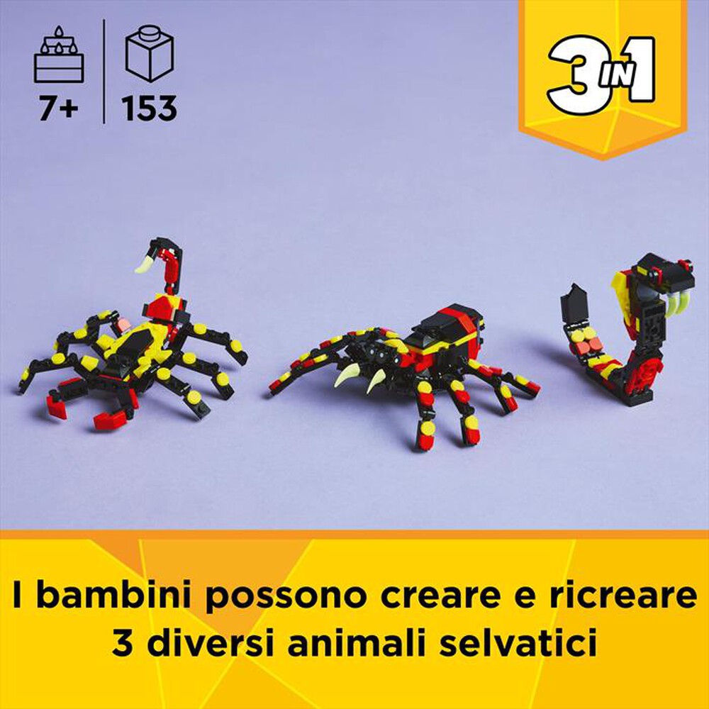 Immagine del prodotto LEGO - CREATOR Animali selvatici ragno trasformista 31159