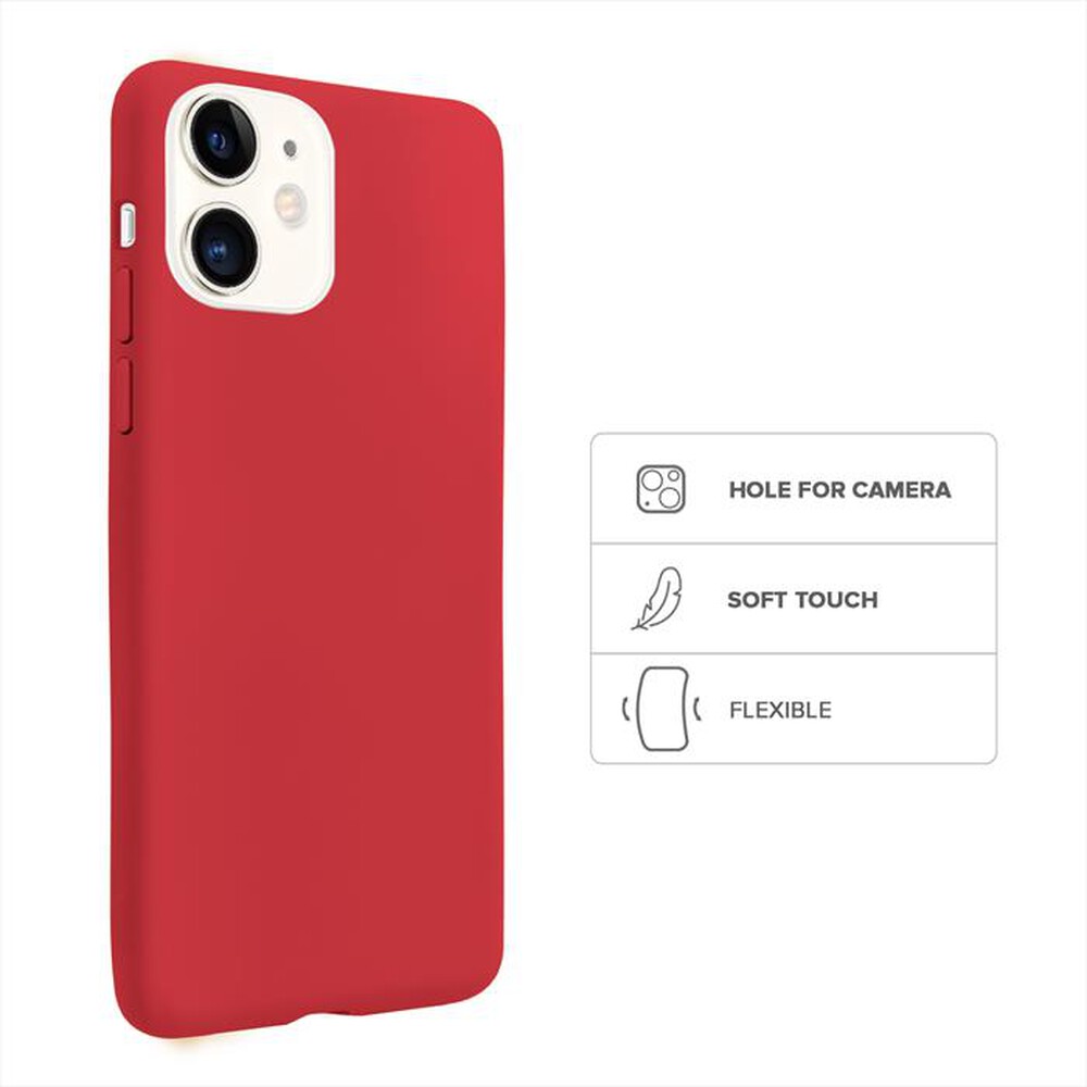 "SBS - Cover Rainbow TERBWIP1261RED per iPhone 12/12 Pro-Rosso"