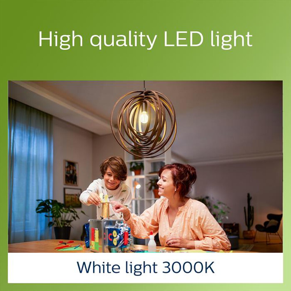 "PHILIPS - LAMPADA A GOCCIA, 4 W, E27, 840 LM, BIANCO"