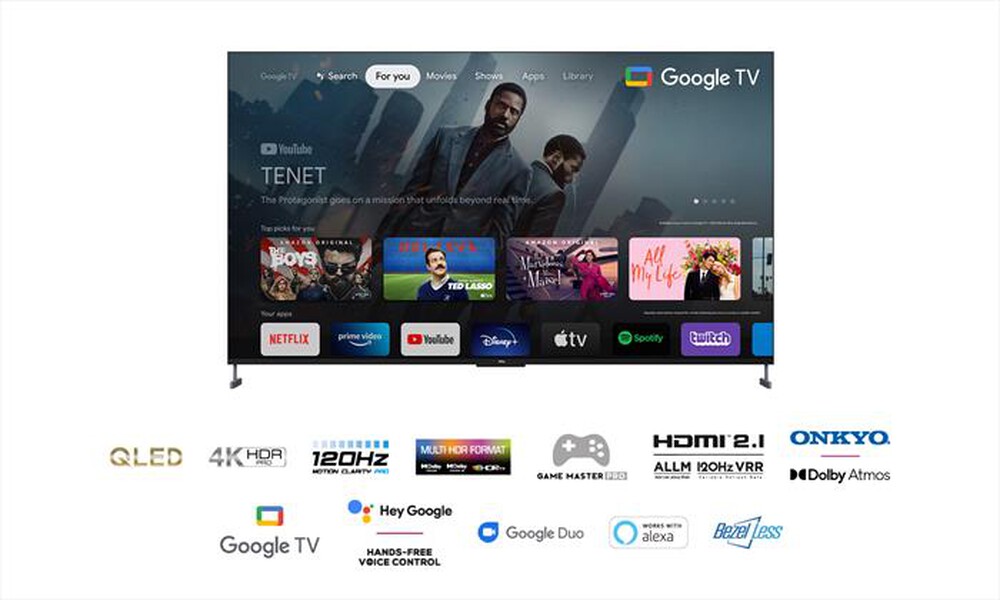 Immagine del prodotto TCL - Smart TV Q-LED UHD 98" 98C735-Nero