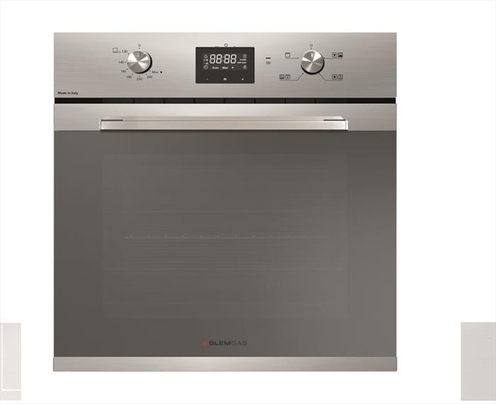 "GLEM GAS - Forno incasso elettrico e gas GFXV21IX-S2 Classe A-Acciaio Satinato"