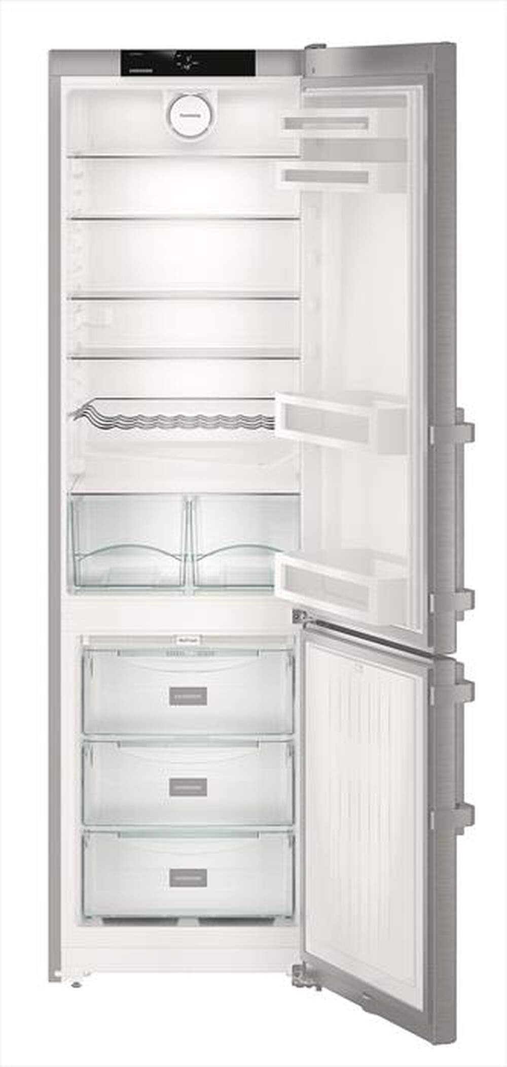 "LIEBHERR - Frigorifero combinato CNEF 4015-21 Classe E 390lt-Acciaio"