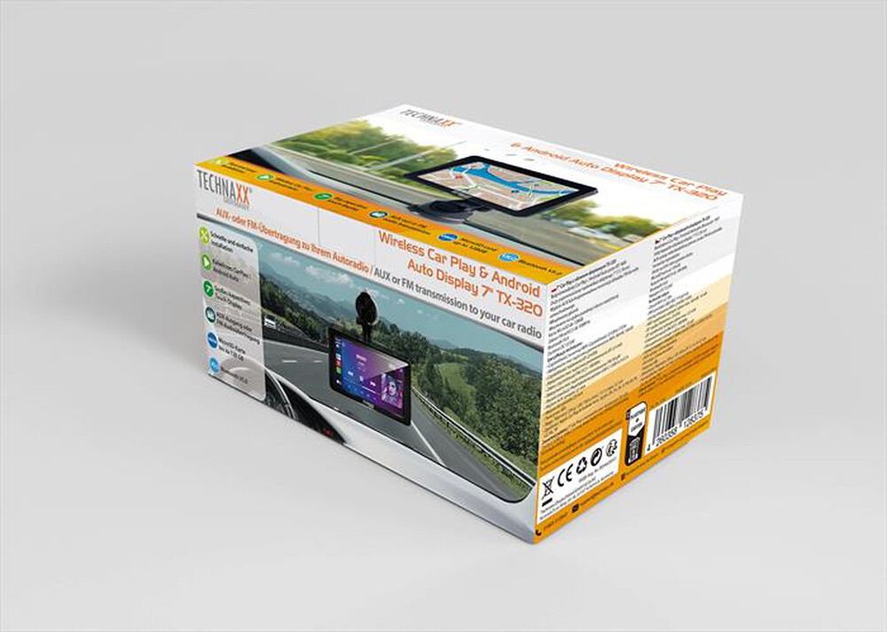 "TECHNAXX - CAR PLAY CON DISPLAY TOUCH DA 7” TX-320-Nero"