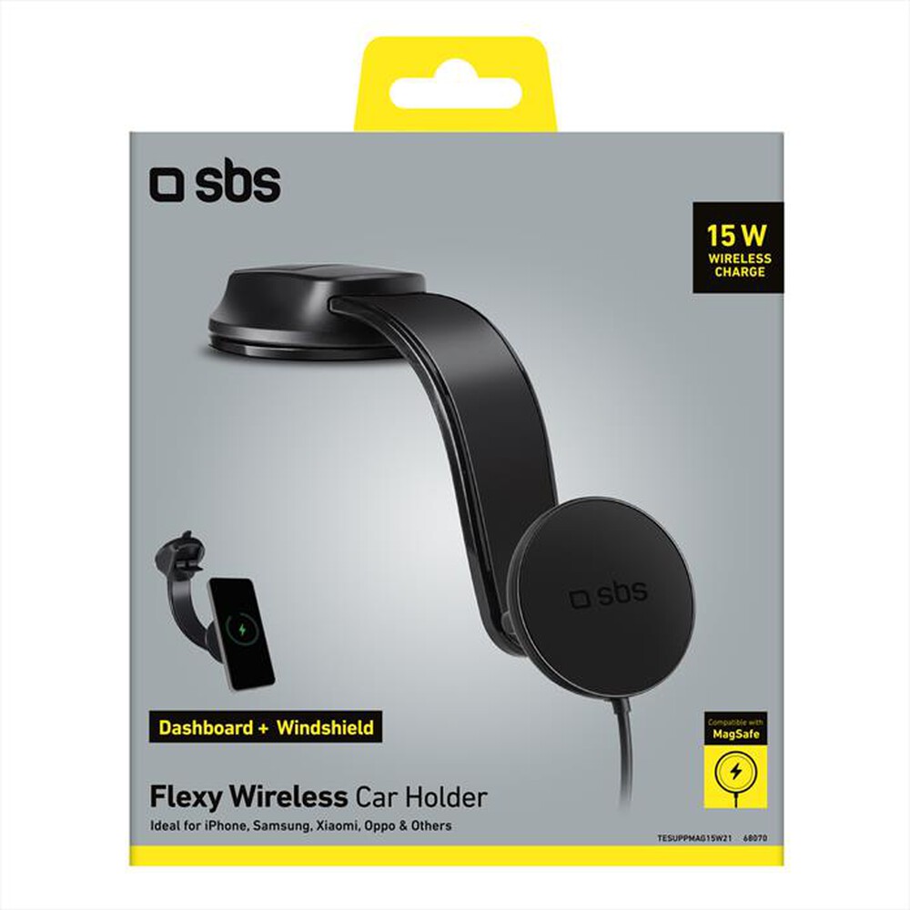 Immagine del prodotto SBS - Supporto auto MagSafe TESUPPMAG15W21-Nero