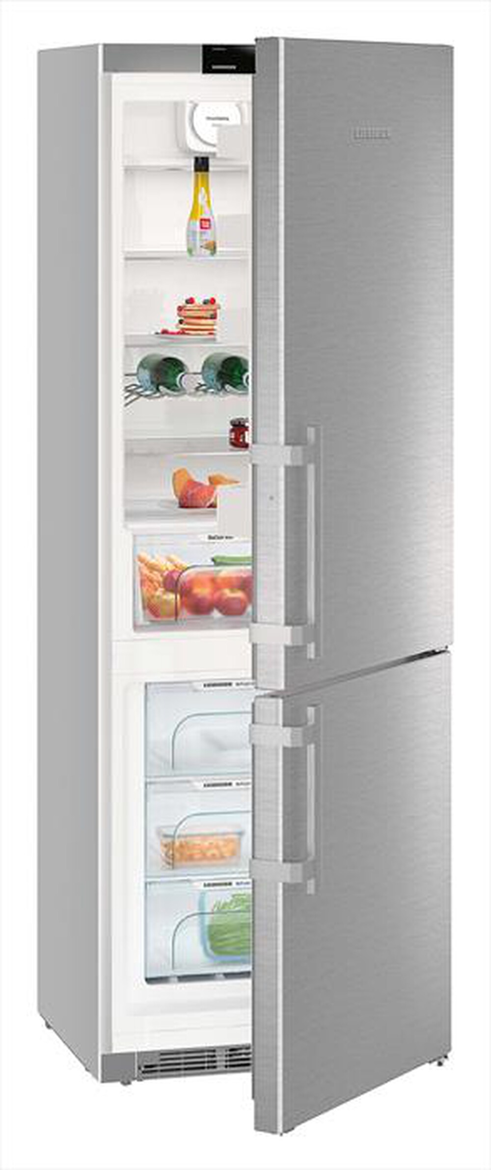 "LIEBHERR - Frigorifero combinato CNEF 5735-21 Classe D 437lt-Acciaio"