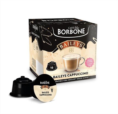 CAFFE BORBONE - 16 capsule DGBAILEYS4X16 gusto Cappuccino Baileys-Multicolore