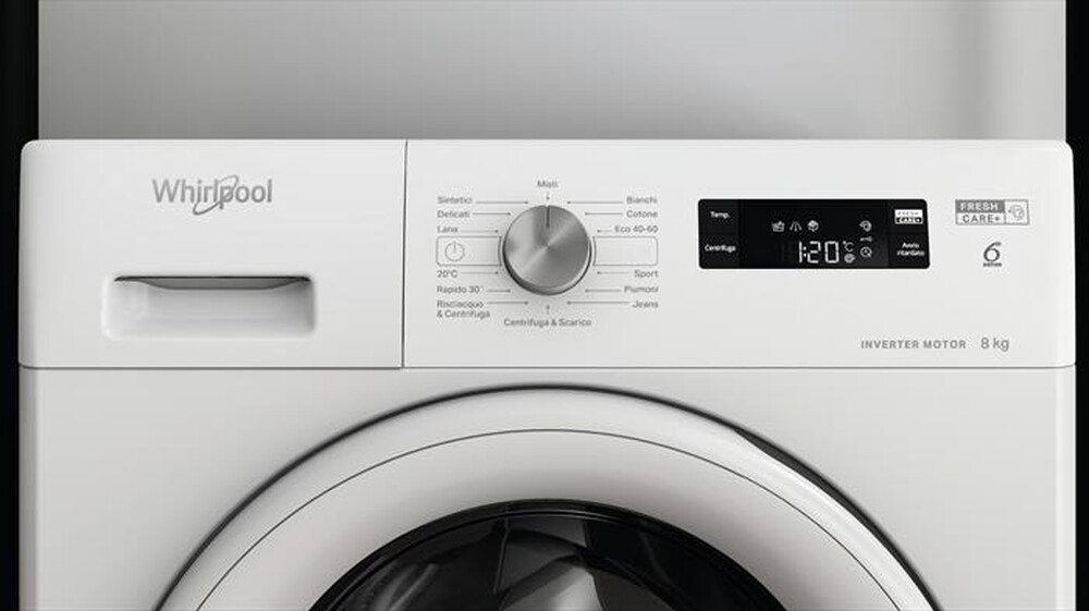 "WHIRLPOOL - Lavatrice FRESHCARE FFS P8 IT 8 Kg Classe C-Bianco"