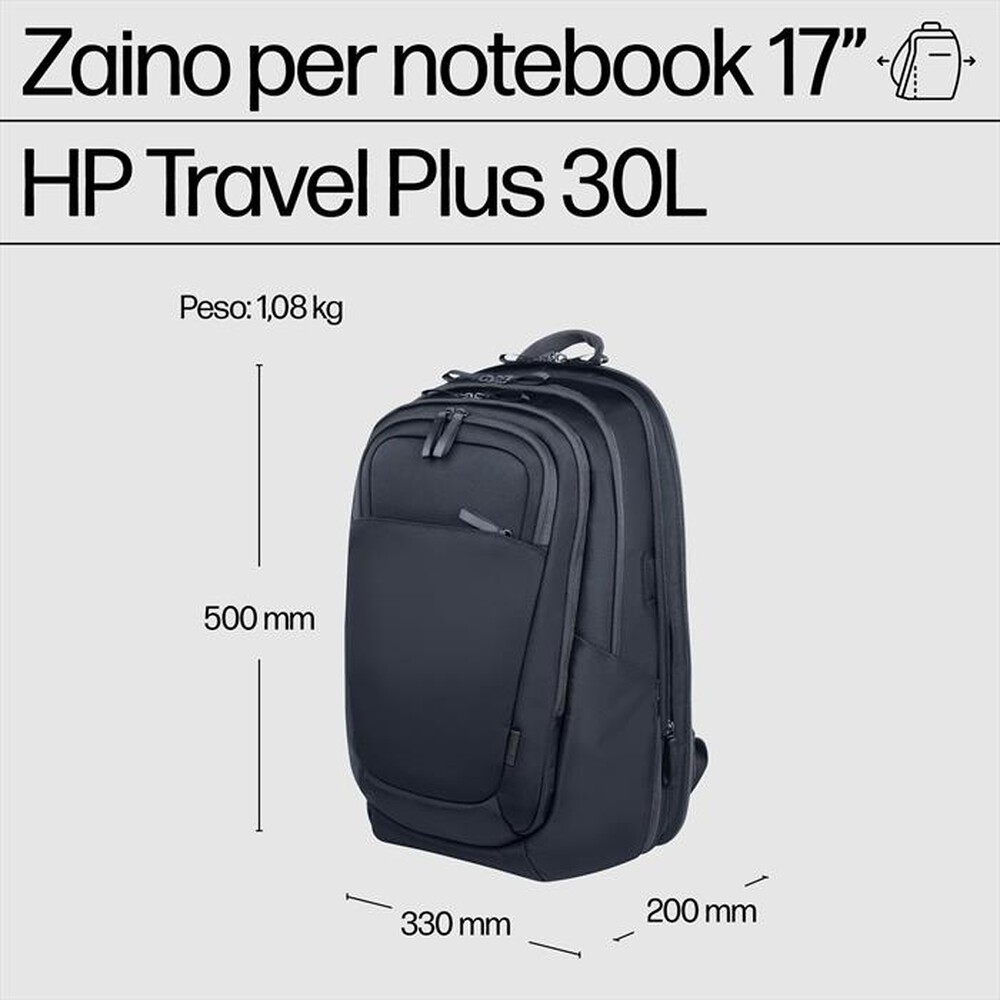 Immagine del prodotto HP - ZAINO TRAVEL PLUS 30L-Blu grafite