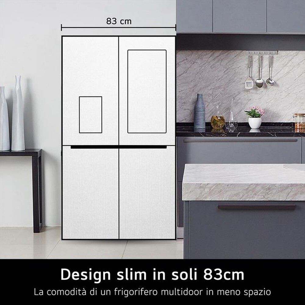 "LG - Frigorifero Multidoor GMQ844MC5E Classe E 530lt-Black"