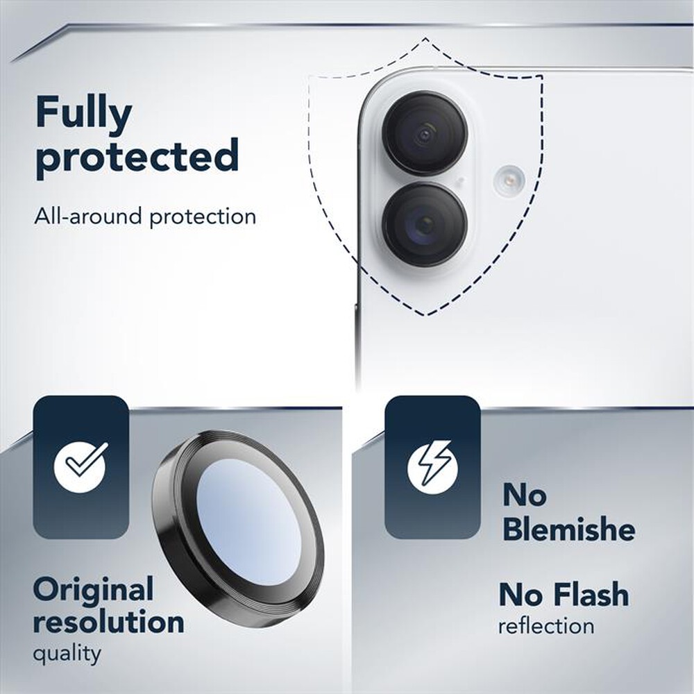 Immagine del prodotto CELLULARLINE - CAMERA LENS RING per IPHONE 17-Trasparente