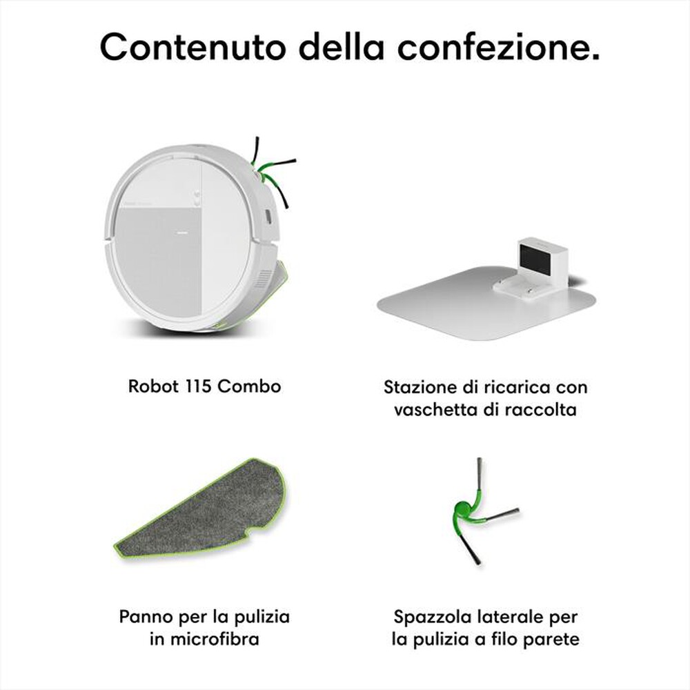Immagine del prodotto iROBOT - Aspirapolvere Lavapavimenti 2in1 ROOMBA 115 COMBO-White