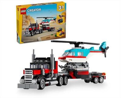 LEGO - CREATOR Autocarro con elicottero - 31146-Multicolore