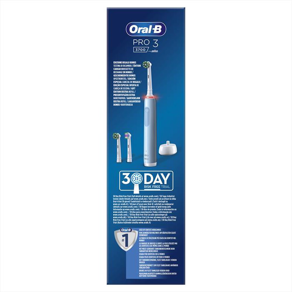 "ORAL-B - Spazzolino elettrico ricaricabile PRO 3 3700-Blu"