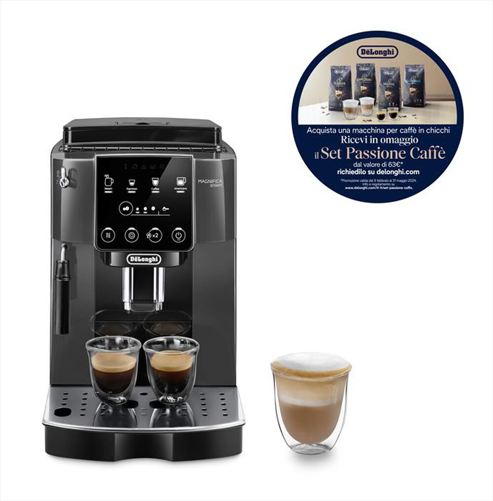 "DE LONGHI - Macchina da caffè automatica ECAM220.22.GB-Grey Black"