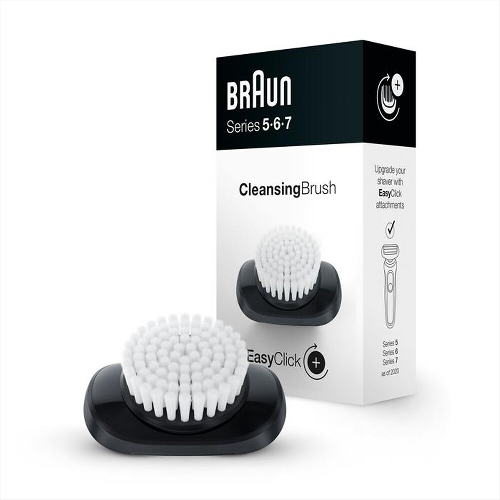 "BRAUN - SPAZZOLA PULIZIA VISO PER RASOIO ELETTRICO-NERO"