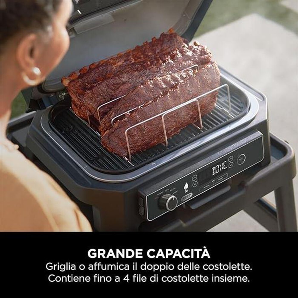 "NINJA - GRIGLIA PER COSTOLETTE PER NINJA WOODFIRE XL-Acciaio"