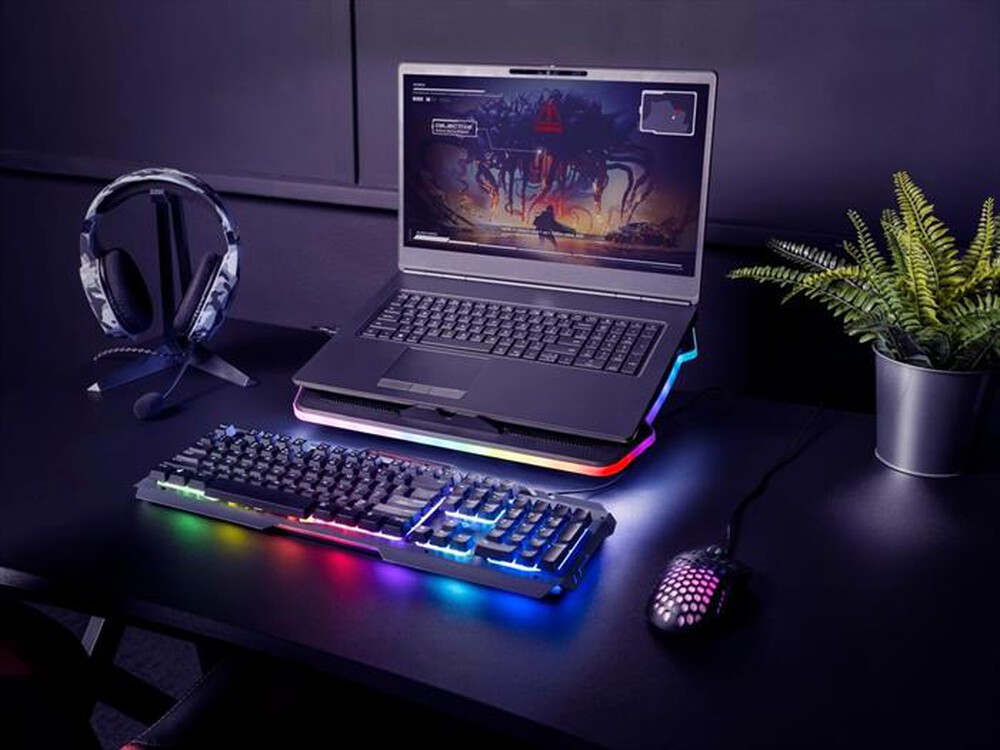 "TRUST - GXT1126 AURA LAPTOP COOLING STAND-Black/Illuminated"
