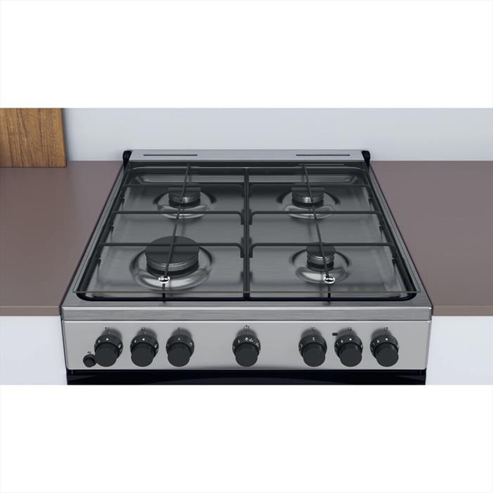 "INDESIT - Cucina IS67G4PHX/E Classe A-Acciaio inossidabile"