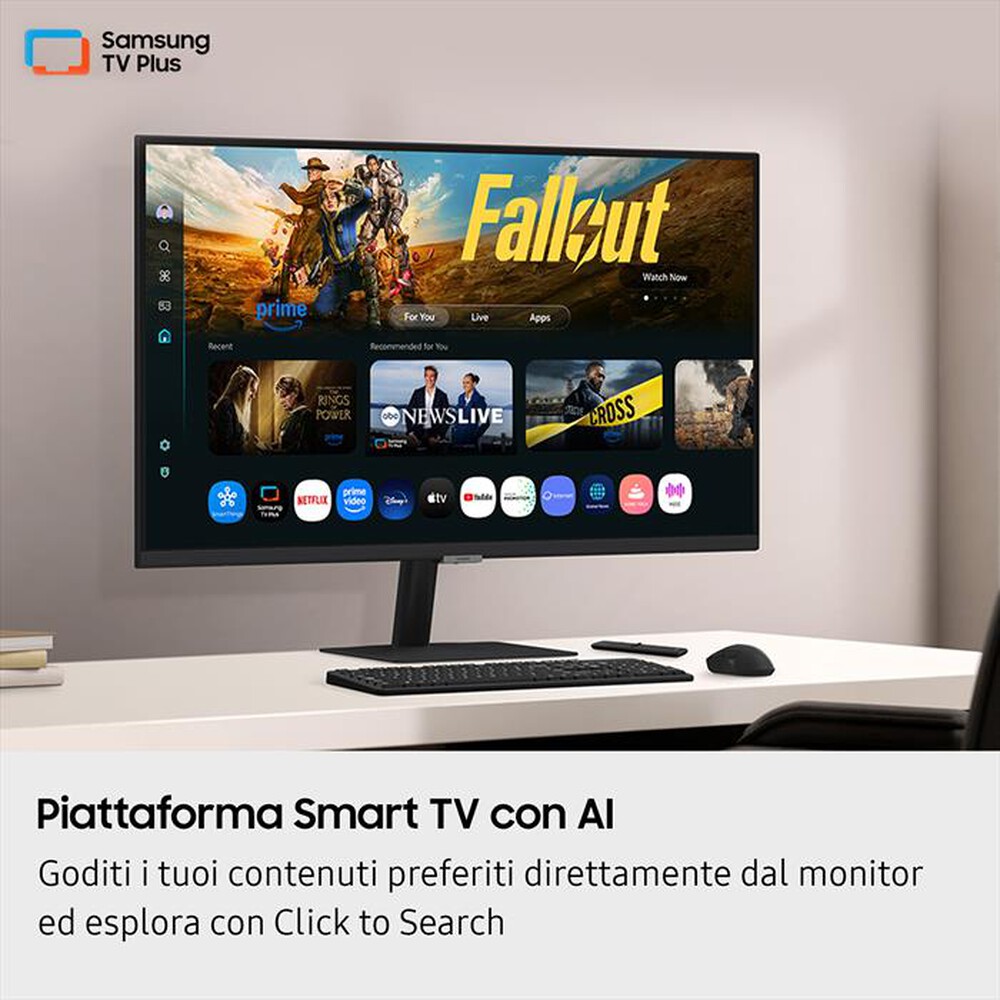 Immagine del prodotto SAMSUNG - Smart Monitor TV LCD UHD 4K 32" M7 - M70F-Black