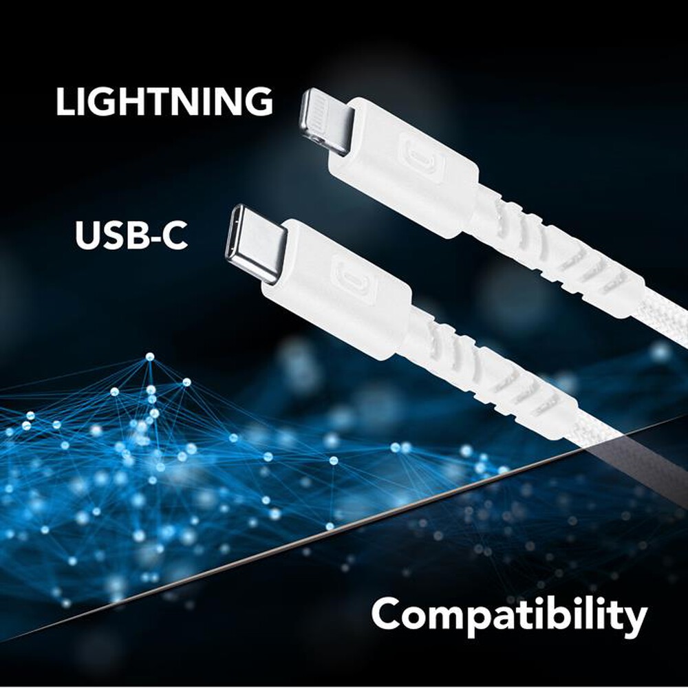 Immagine del prodotto CELLULARLINE - CAVO FLEXY 150CM 30W USB C TO LIGHTNING-Bianco