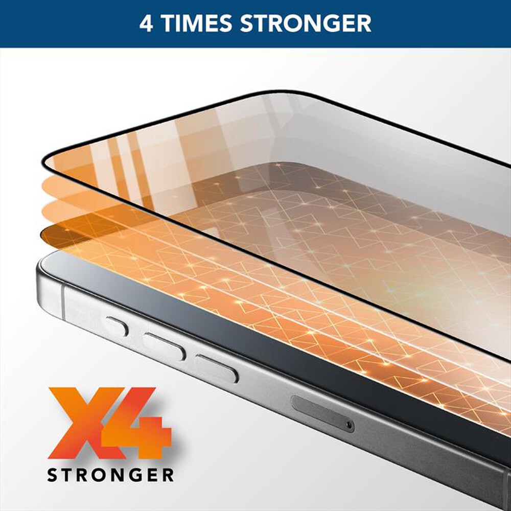 "CELLULARLINE - FORTIFIED XTREME GLASS - IPHONE 16-Transparent"