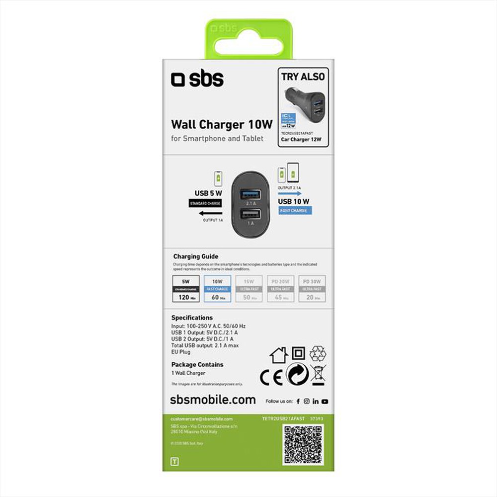 "SBS - TETR2USB21AFAST-Nero"