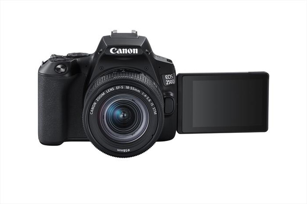 "CANON - FOTOCAMERA REFLEX EOS 250D + EF-S 18-55 IS STM-Black"
