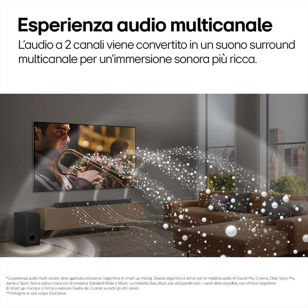 "LG - Soundbar + subwoofer S95TR-Nero"