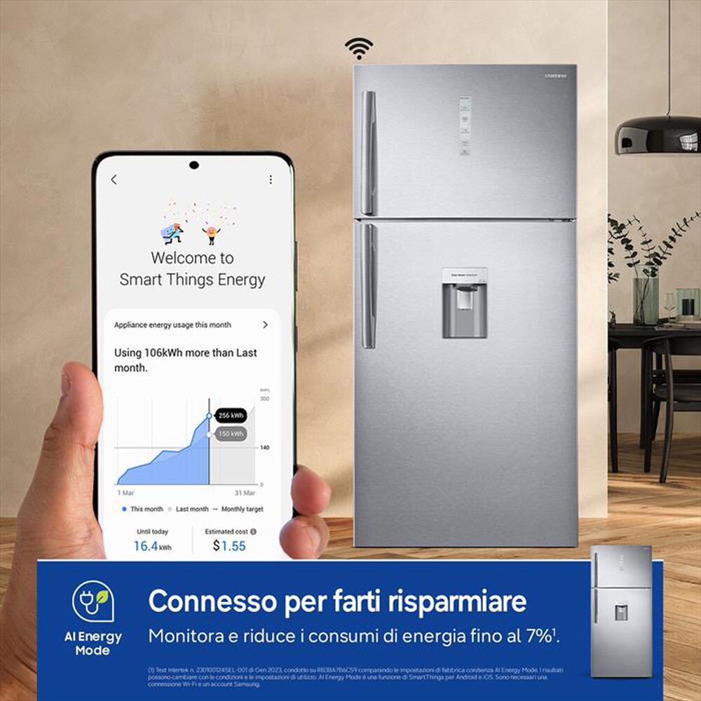 Immagine del prodotto SAMSUNG - Frigorifero 2 porte RT62K711RSL/ES Classe E 620 lt-INOX