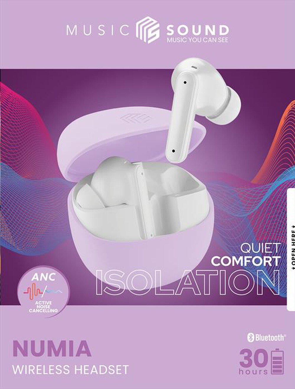 Immagine del prodotto MUSIC SOUND - Auricolari True Wireless NUMIA-Viola