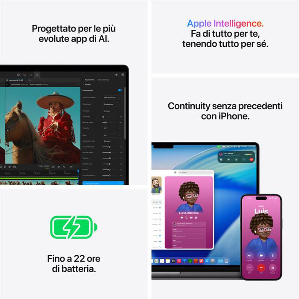 Immagine del prodotto APPLE - MacBook Pro 16" M5 Max Core 18 CPU 32 GPU 36GB 2TB-Nero siderale