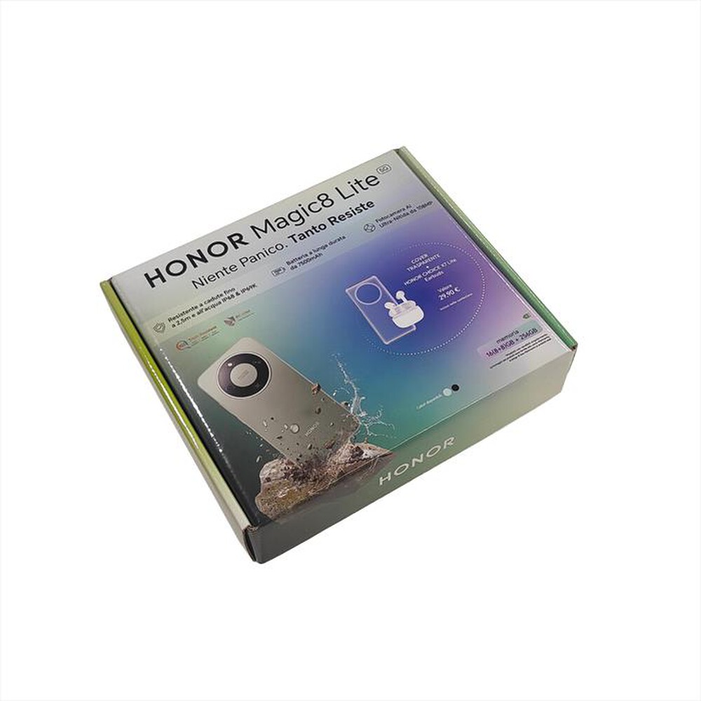 Immagine del prodotto HONOR - MAGIC8 LITE (8/256GB) + X7 LITE + TPU CASE-MIDNIGHT BLACK