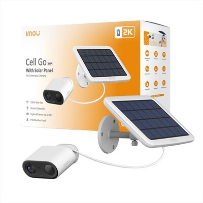 IMOU - Telecamera da interno/esterno CELL GO KIT-BIANCO