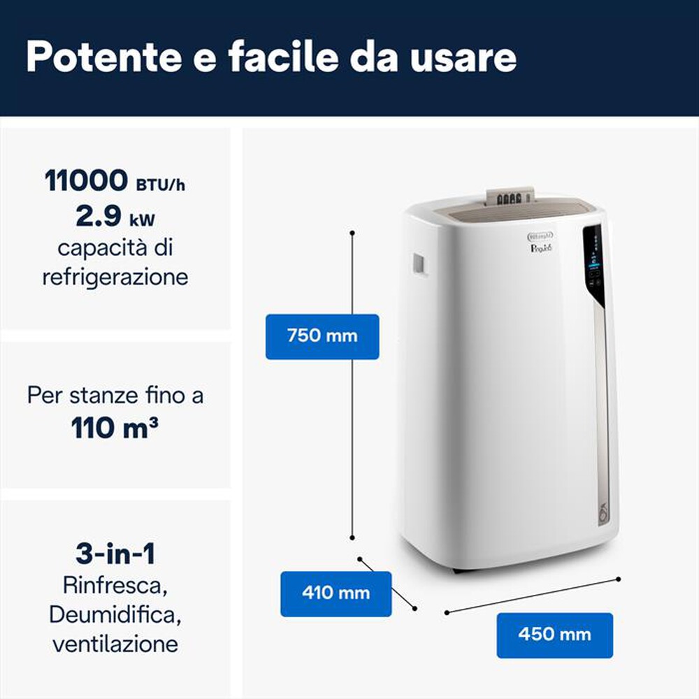 "DE LONGHI - PAC EL110 ERF WIFI-Bianco"