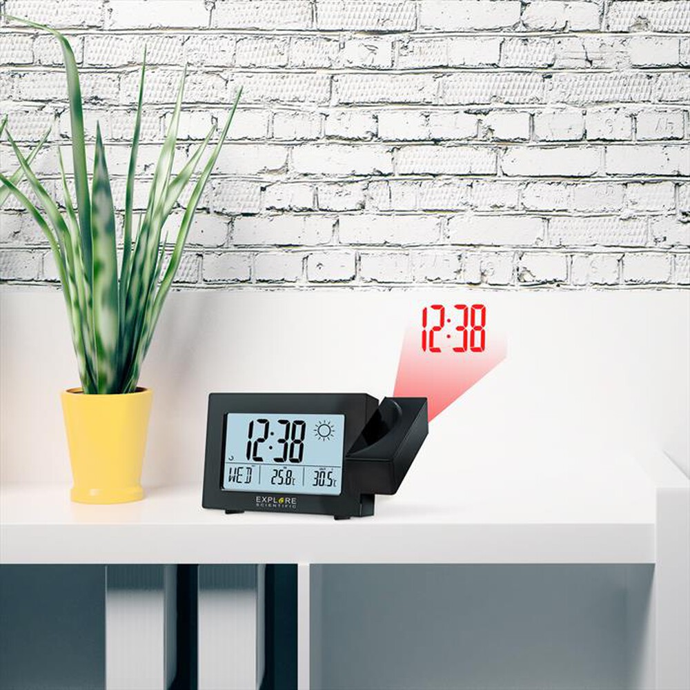 Immagine del prodotto EXPLORE SCIENTIFIC - RPW3008 OROLOGIO CON PROIEZIONE & PREVISIONI-Black