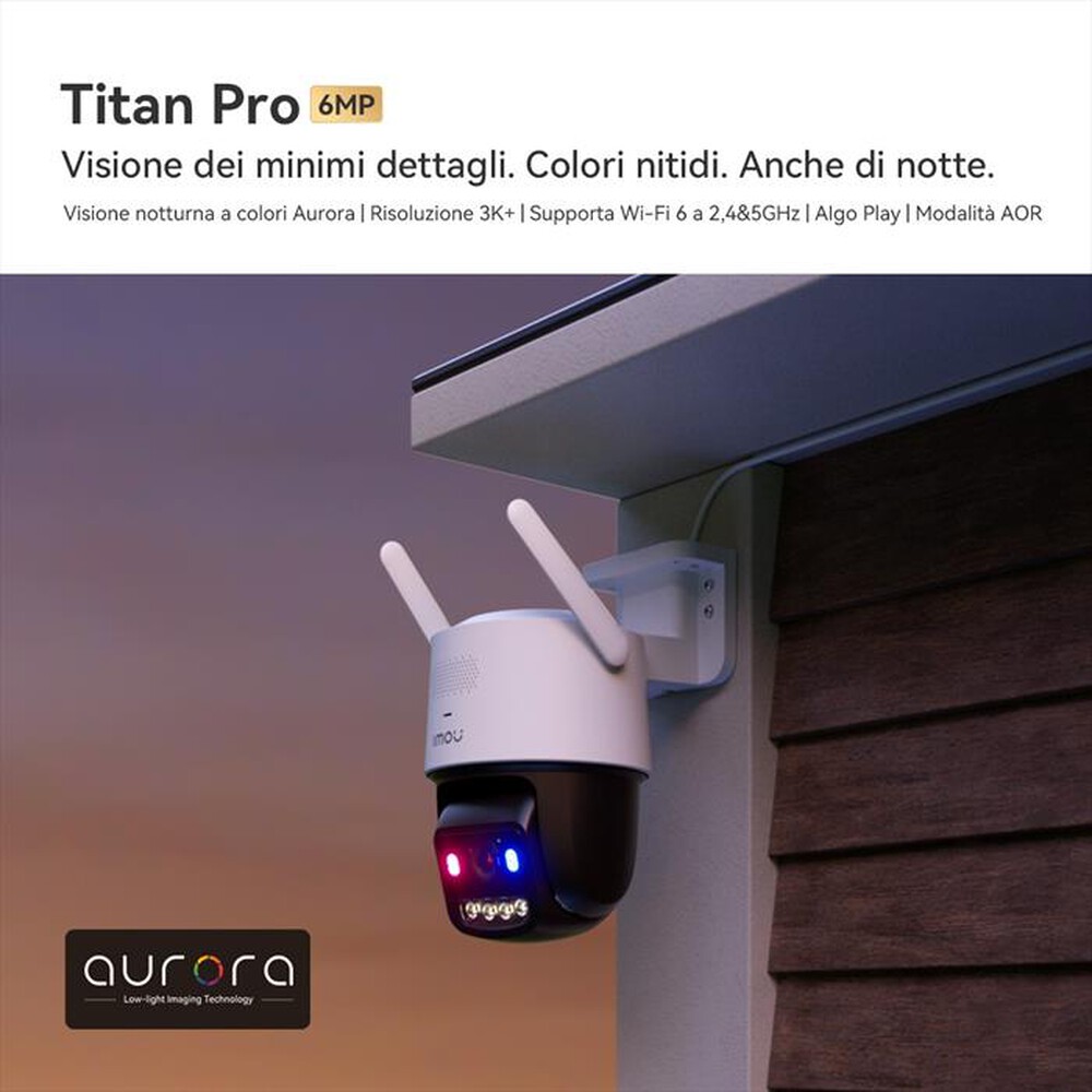 Immagine del prodotto IMOU - Videocamera di sorveglianza da esterno Titan Pro-BIANCO