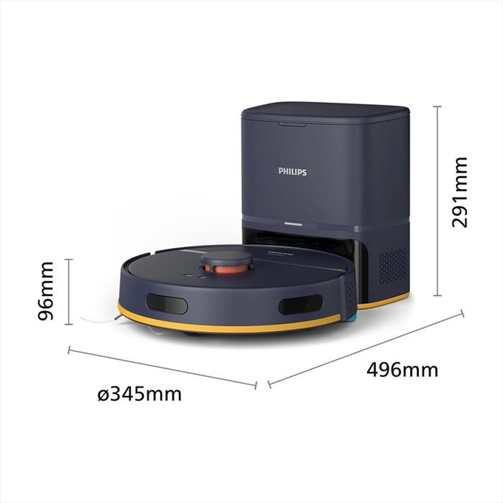 "PHILIPS - Aspirapolvere robot SERIE 2000 +STAZIONE XU2100/10-Nero"