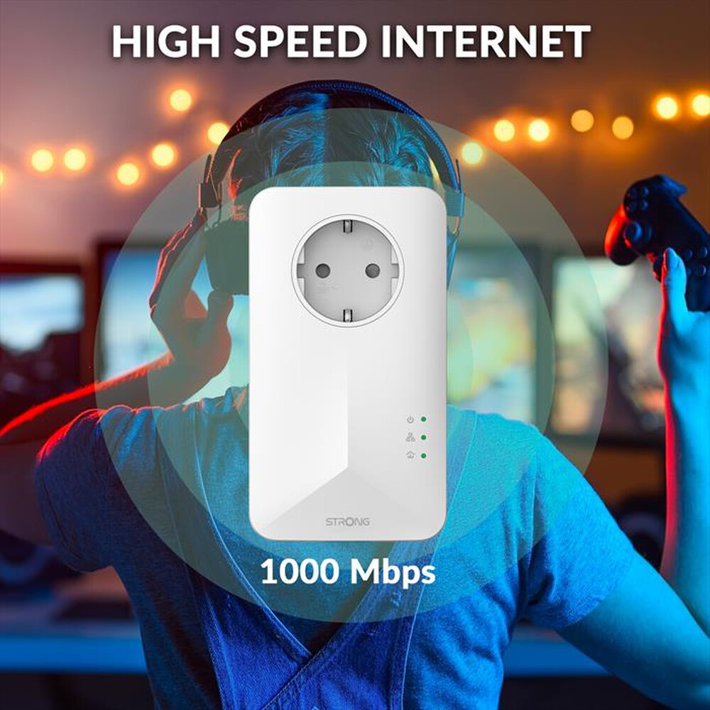 Immagine del prodotto STRONG - Kit 3 pezzi powerline POWERL1000TRIEUV2-bianco