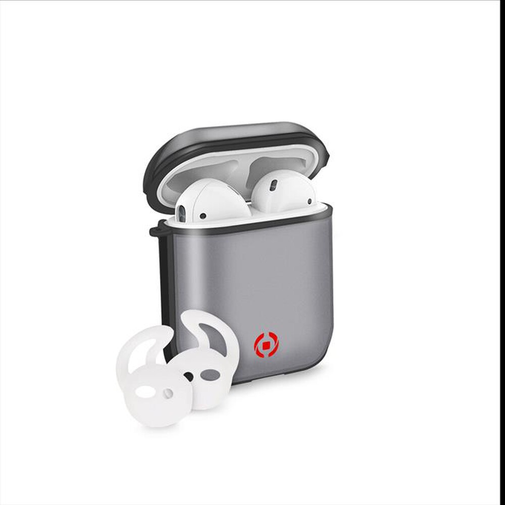 "CELLY - AIRCASEVOLCBK-AIRPODS 1/2 VOLCANO CASE-Nero/Poliuretano"