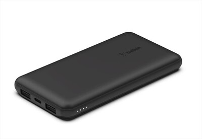 BELKIN - POWERBANK 10K CON CAVO USB-A USB-C-nero,  BELKIN - POWERBANK 10K CON CAVO USB-A USB-C-nero